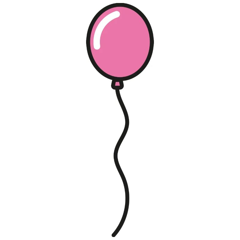 Rosa Luftballon Geschenkidee