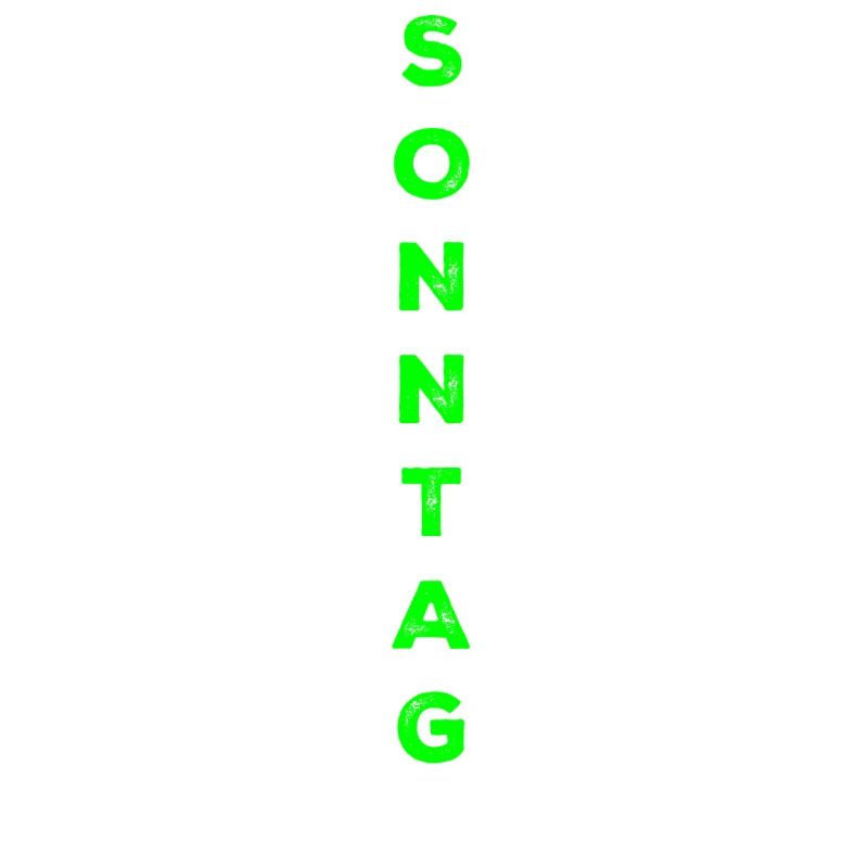 Dimanche - vert