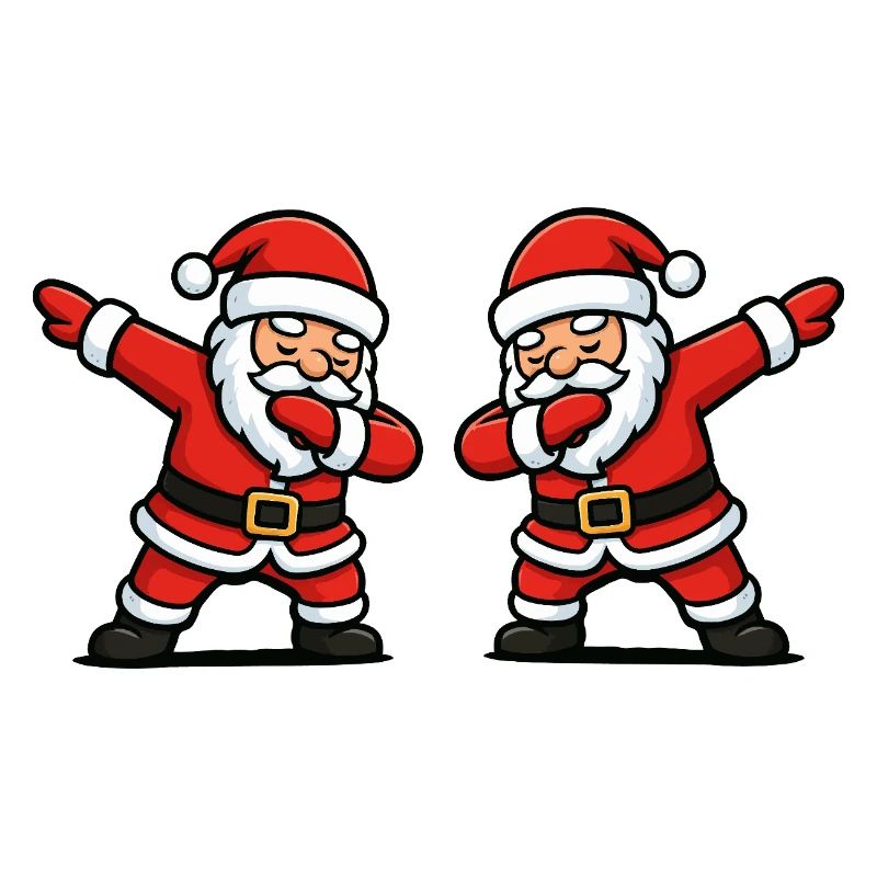 Santa Dab Tanzen Comic