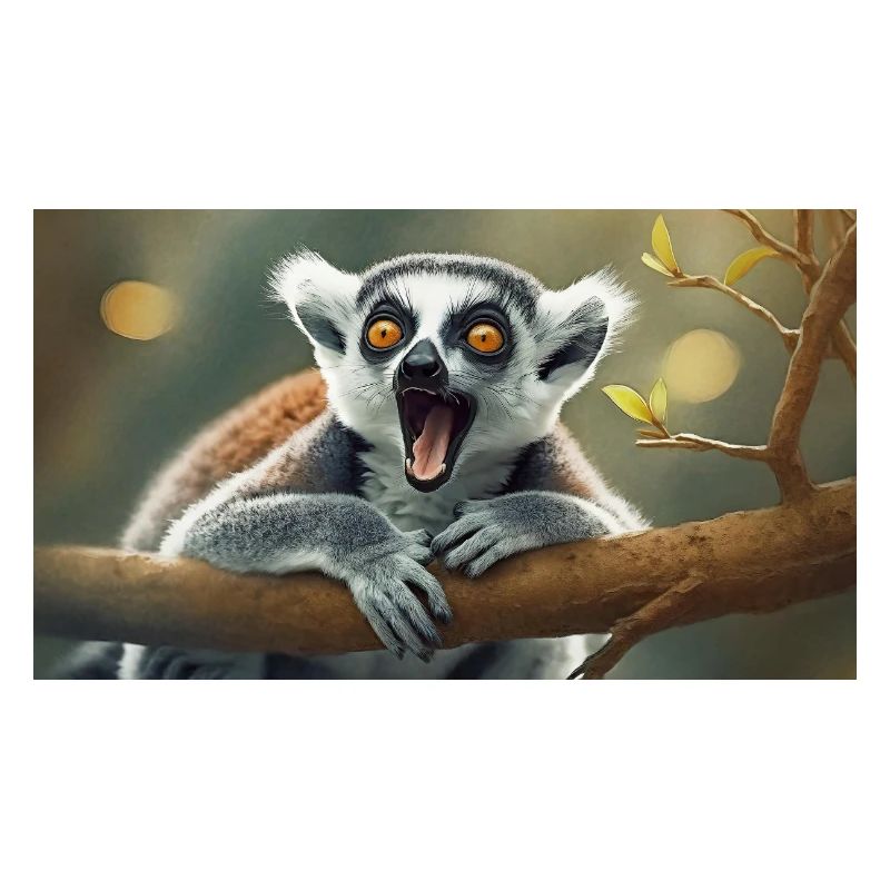 Cute animals chilling – ring-tailed lemur