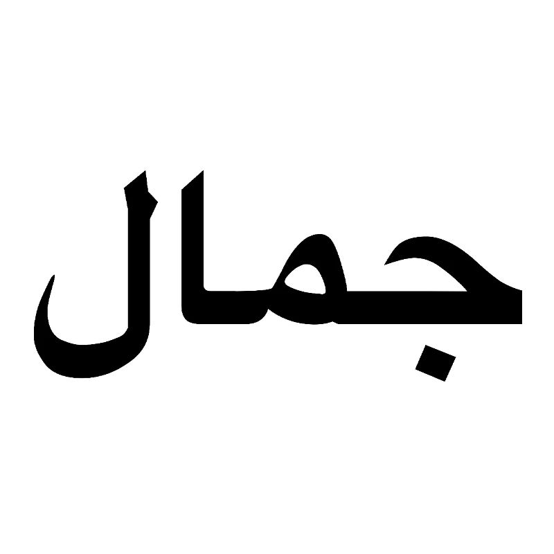 Beauty - Arabic script
