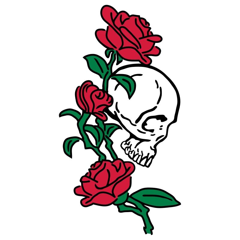 skull and roses es123