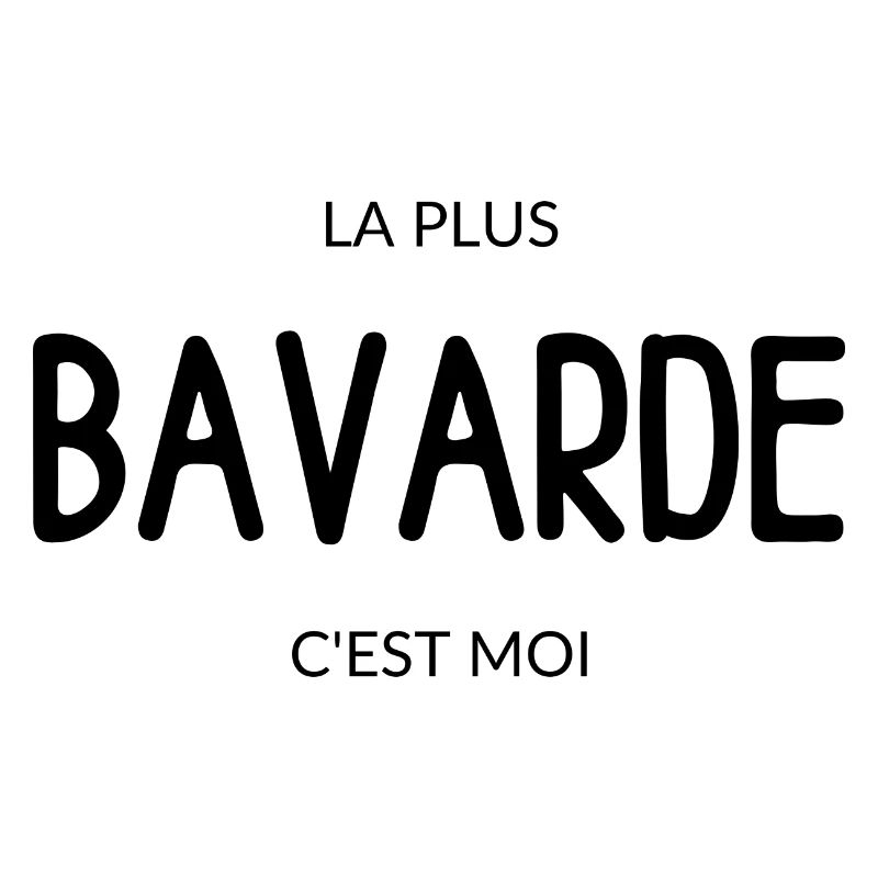 la plus bavarde c'est moi - Moto - idée cadeau