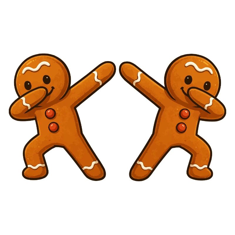 Gingerbread Man Dabbing 2