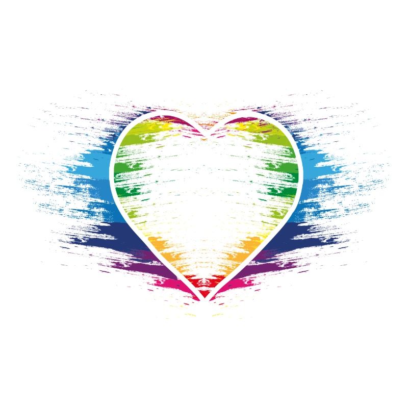 Rainbow heart