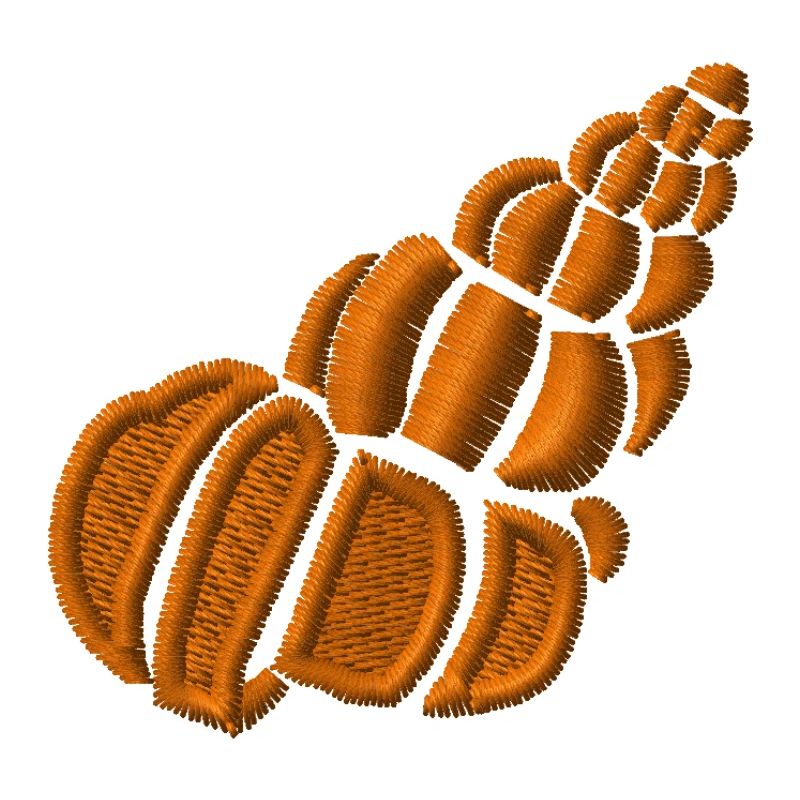 Shell embroidered