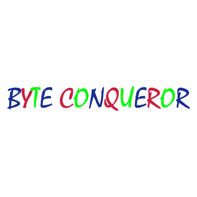 Byte Conqueror – Typographie colorée
