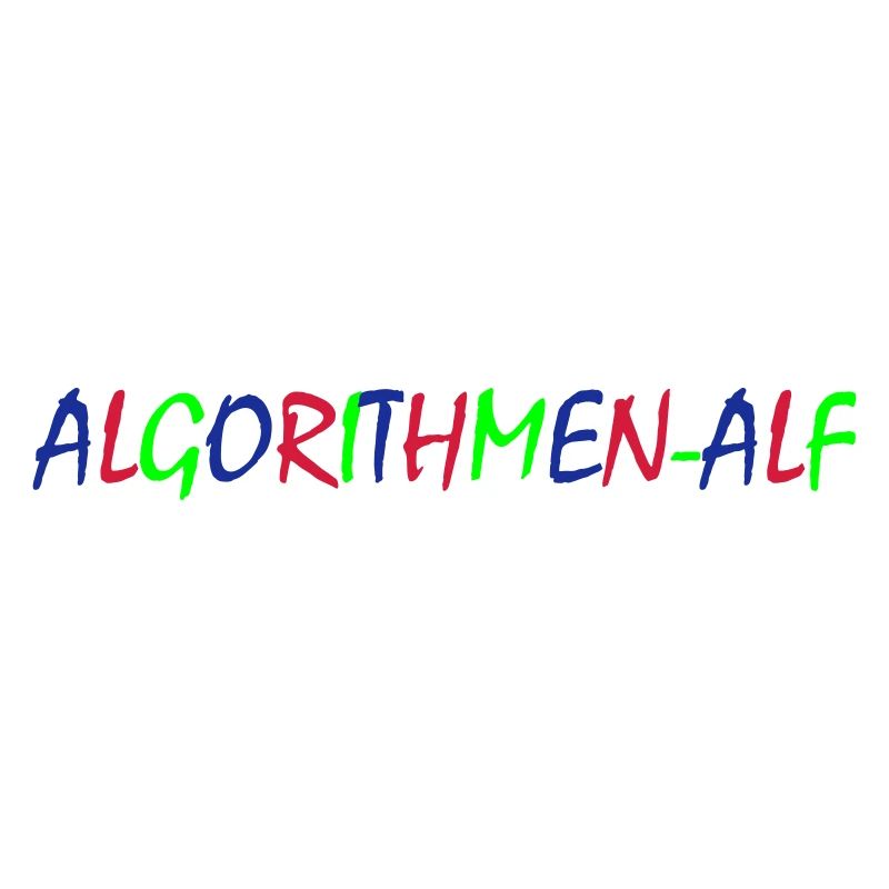 Algorithmen Alf – Bunte Typografie