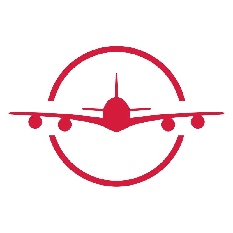 ★ Les couleurs de conception peuvent être modifiées ★ Avion de face, cercle