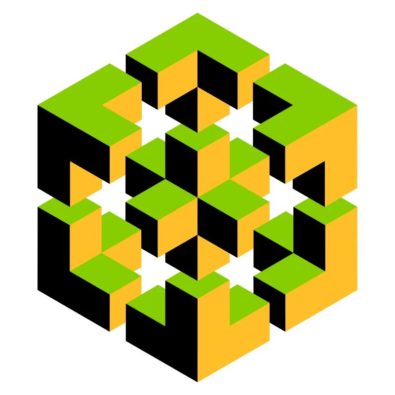 impossible figure Escher cube geometry fantasy