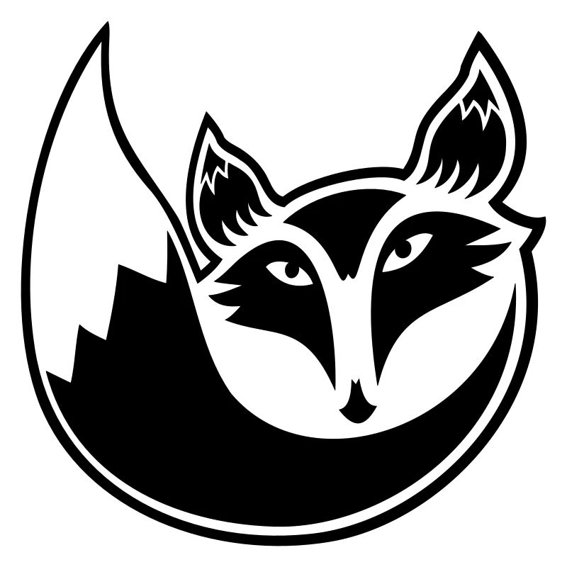 Fox Red Fox Wild Forest Animal Cool Logo Icon