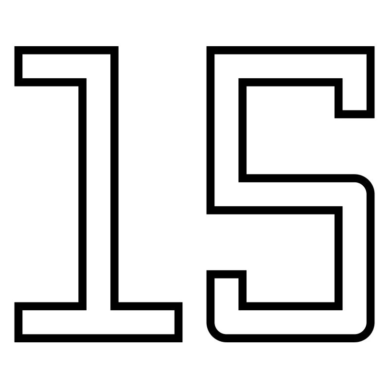 Numéro 15 (Style Université)