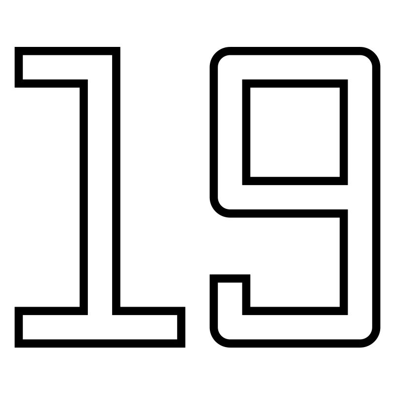 Numéro 19 (Style Université)