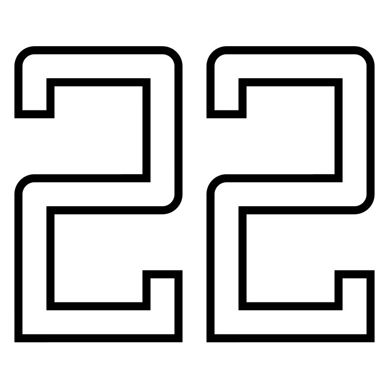 Numéro 22 (Style Université)