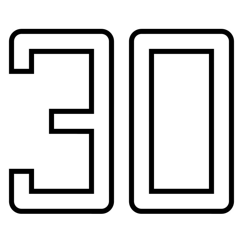 Numéro 30 (Style Université)
