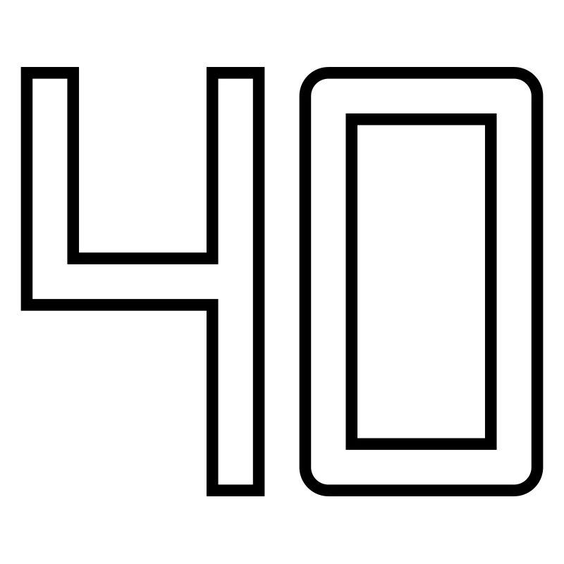 Numéro 40 (Style Université)