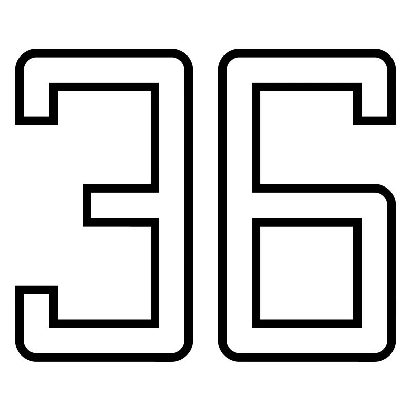 Numéro 36 (Style Université)