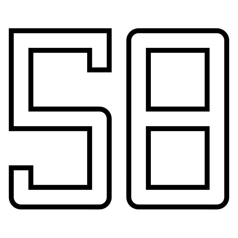 Numéro 58 (Style Université)