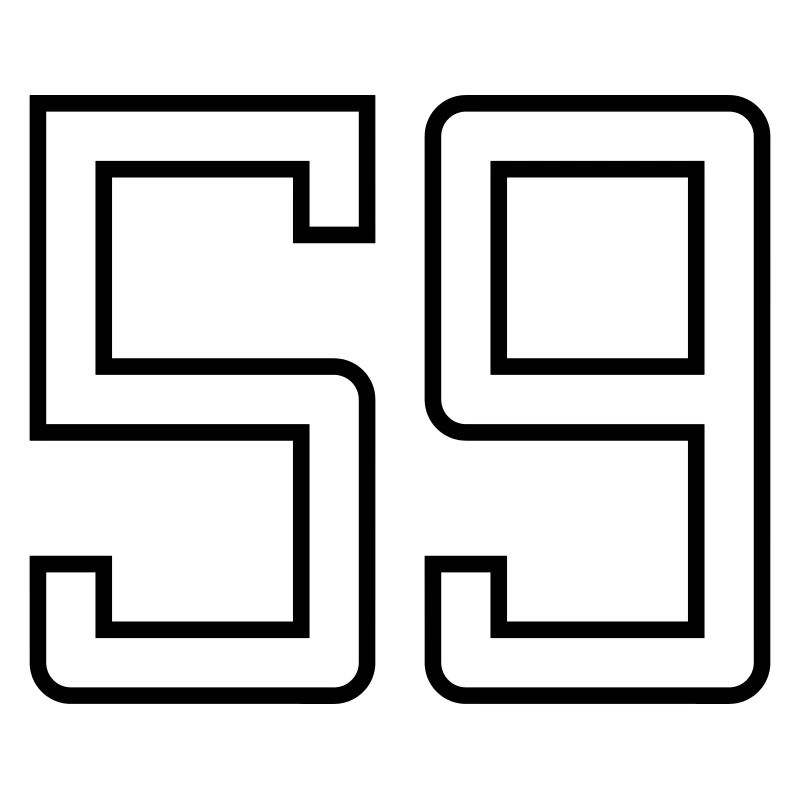 Numéro 59 (Style Université)
