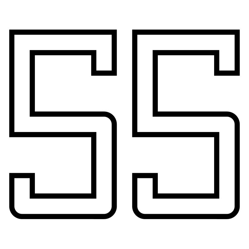 Number 55 (University Style)