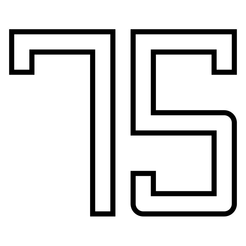 Numéro 75 (Style Université)