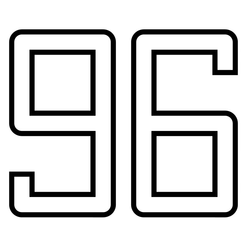 Numéro 96 (Style Université)