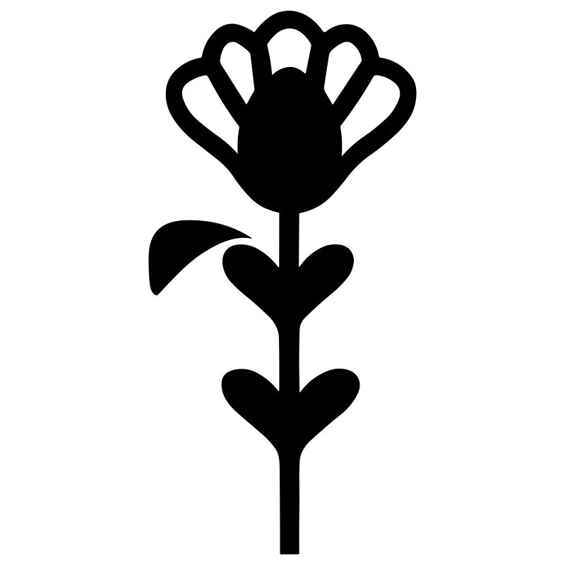 Fleur avec tige