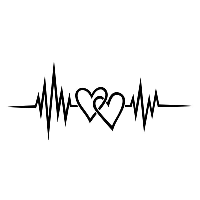 Puls, Frequenz, Herzschlag, 2 Herzen Hochzeitstag