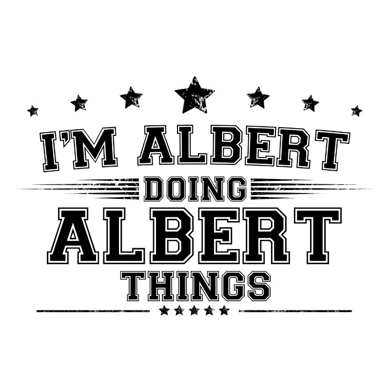 Ich bin Albert, der Albert-Dinge macht
