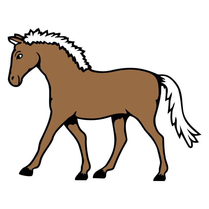 cheval course va cavalier dessin animé équitation mignon bande dessinée