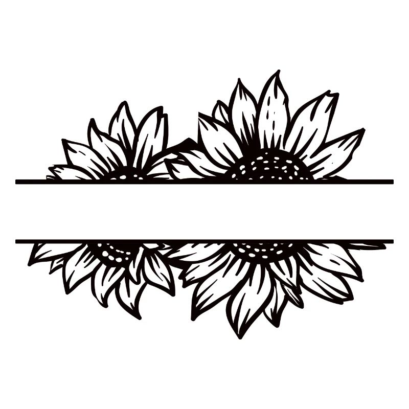 Double sunflower split black