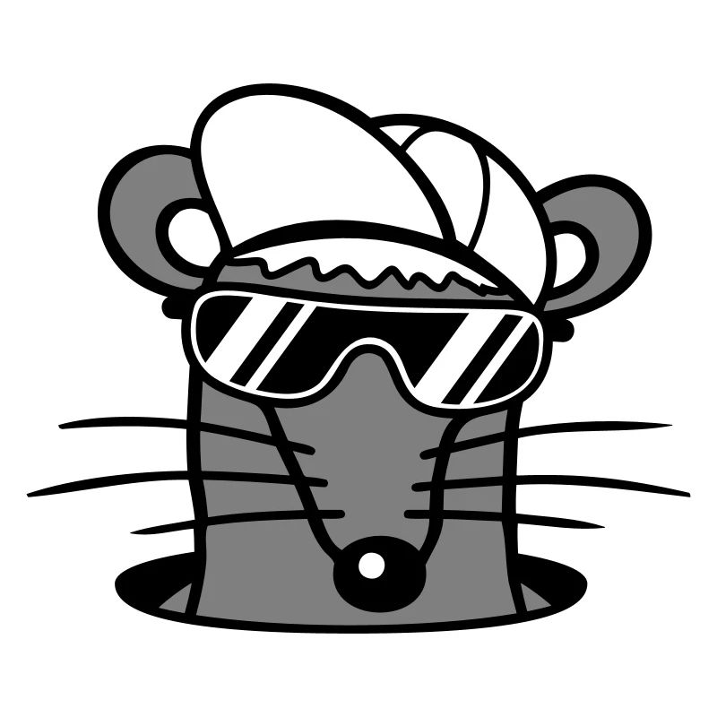 Souris Lunettes de soleil Cool Cappy Trou de sol Trou de souris