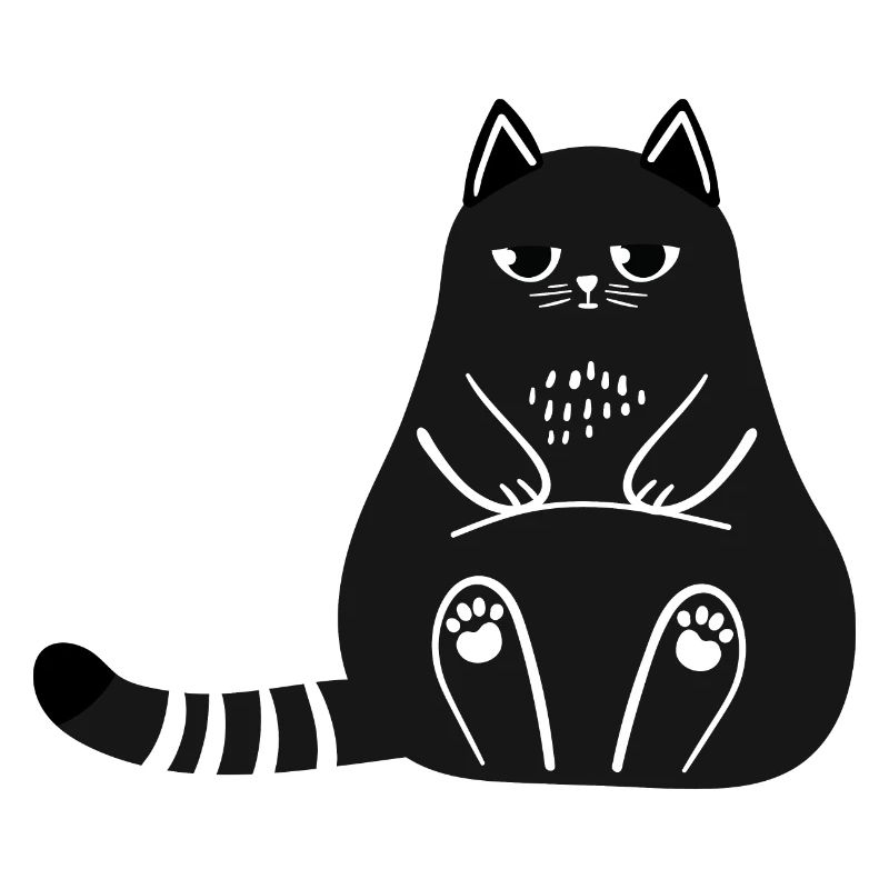 Schwarze Katze schwarz