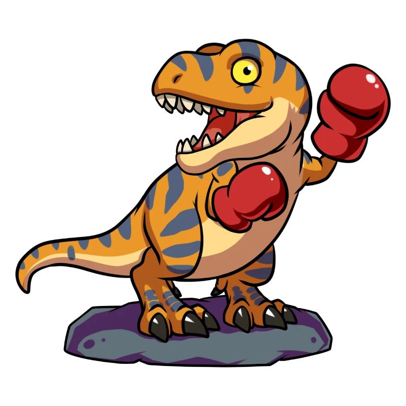 Cool Boxer T-Rex Dinosaur