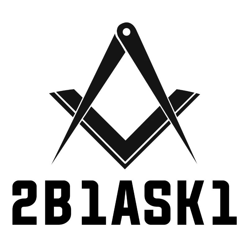 Masonic square & compass 2B1ASK1