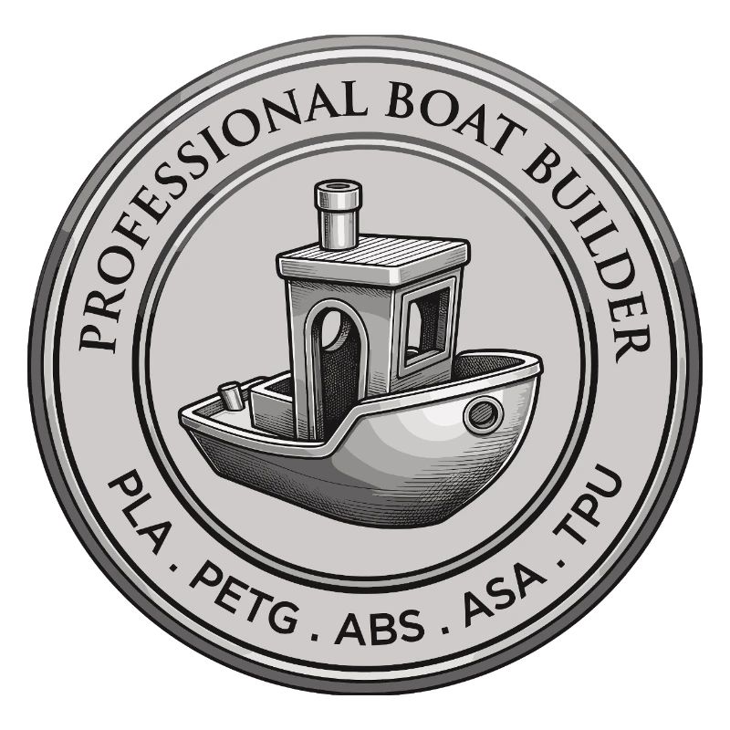 Constructeur professionnel de bateaux – Emblème d’impression 3D