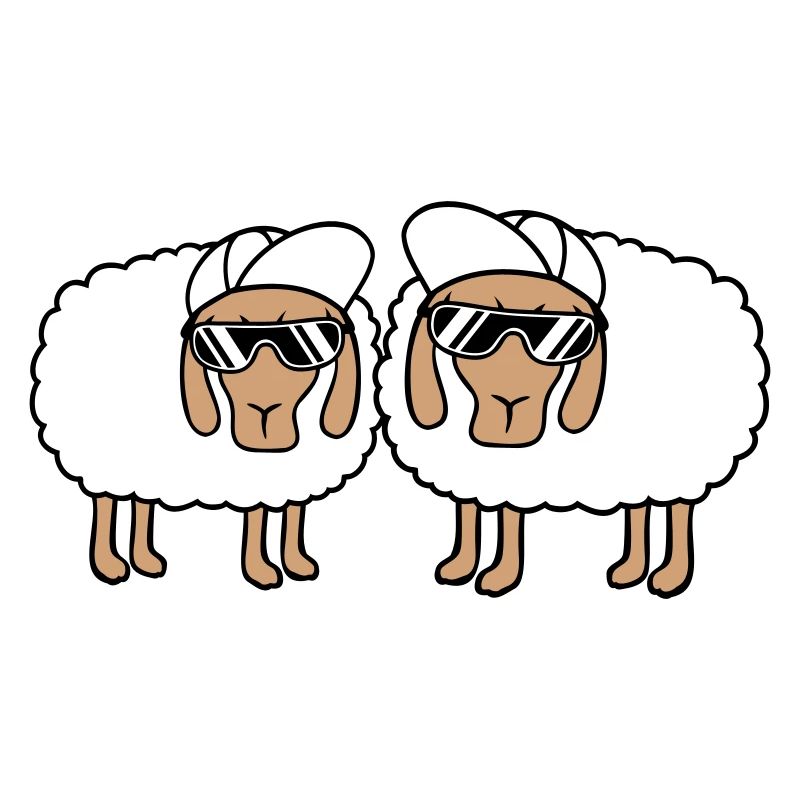 Two Sheep Sunglasses 2 Cappy Cap Summer Crew