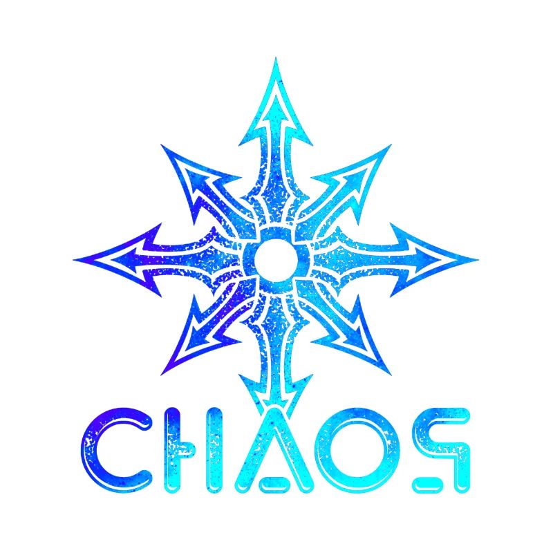 Étoile du chaos dotwork art coloré