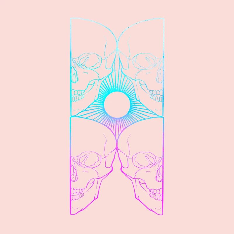 Skull art soleil couleur lining work