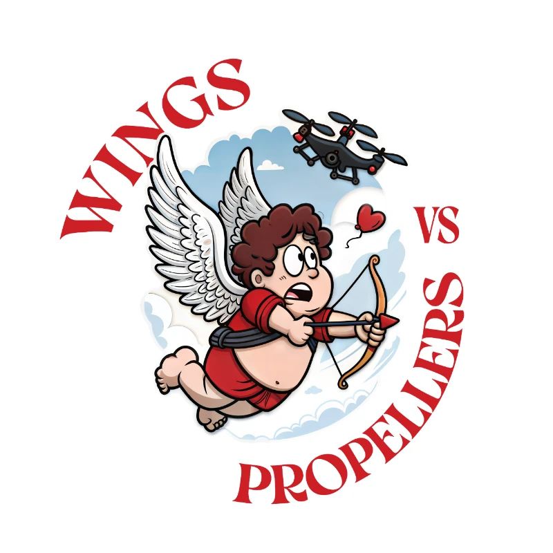 Wings vs Propellers, Cupidon vs Drone, Valentine’s