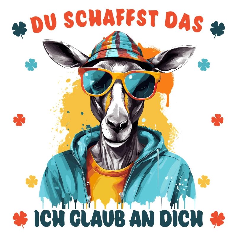 Du schaffst das! Ich glaub an dich! Glücksbringer