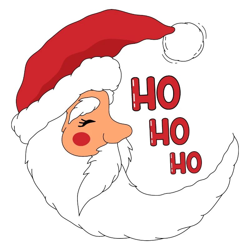 Weihnachtsmann in form eines monats