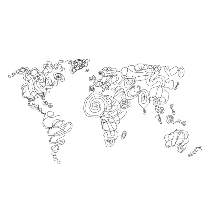 One world - world map