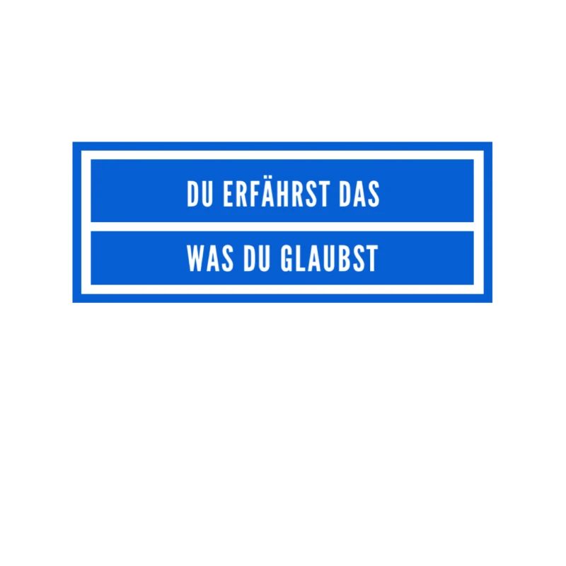 achte auf deinen Glauben