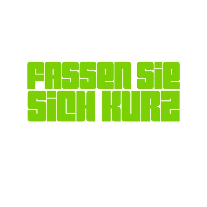 bitte kurz fassen