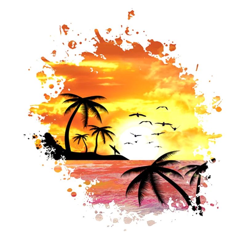 SUNSET, vacation, beach, sunset, sun