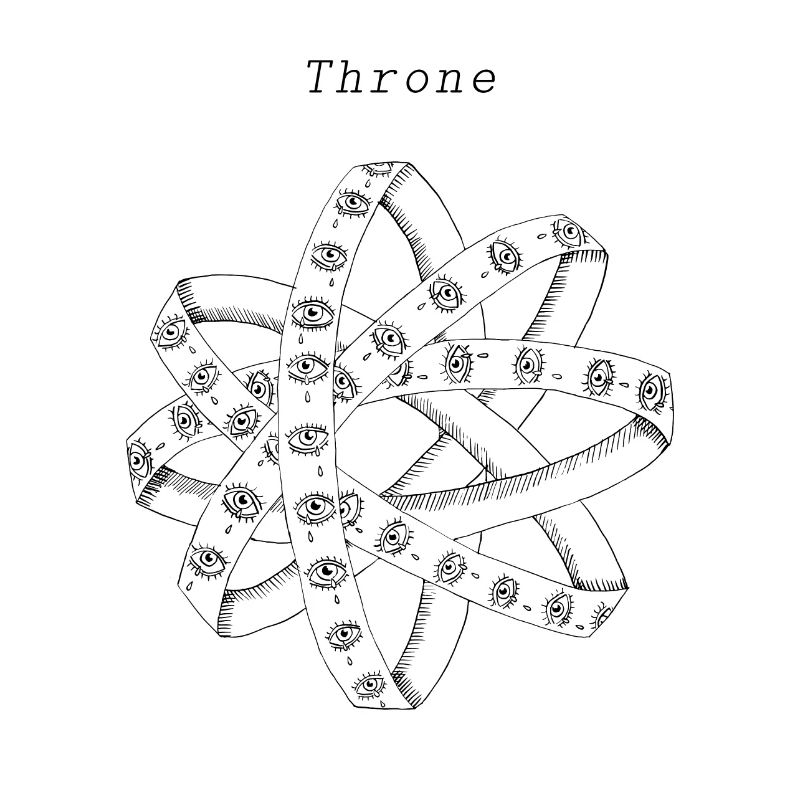 throne angel thrones ophanim ink illustration