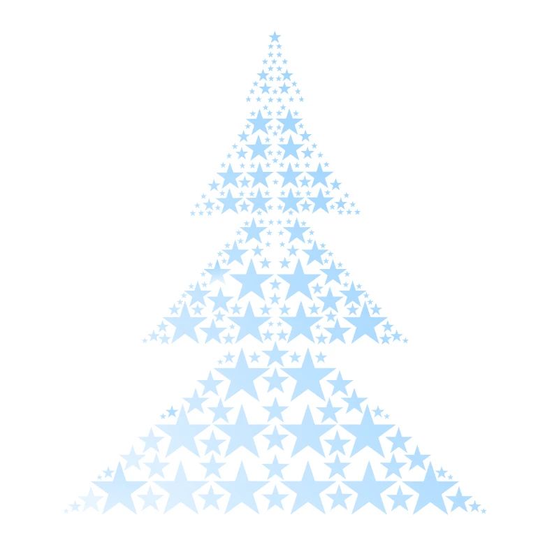 Blauer Weihnachtsbaum