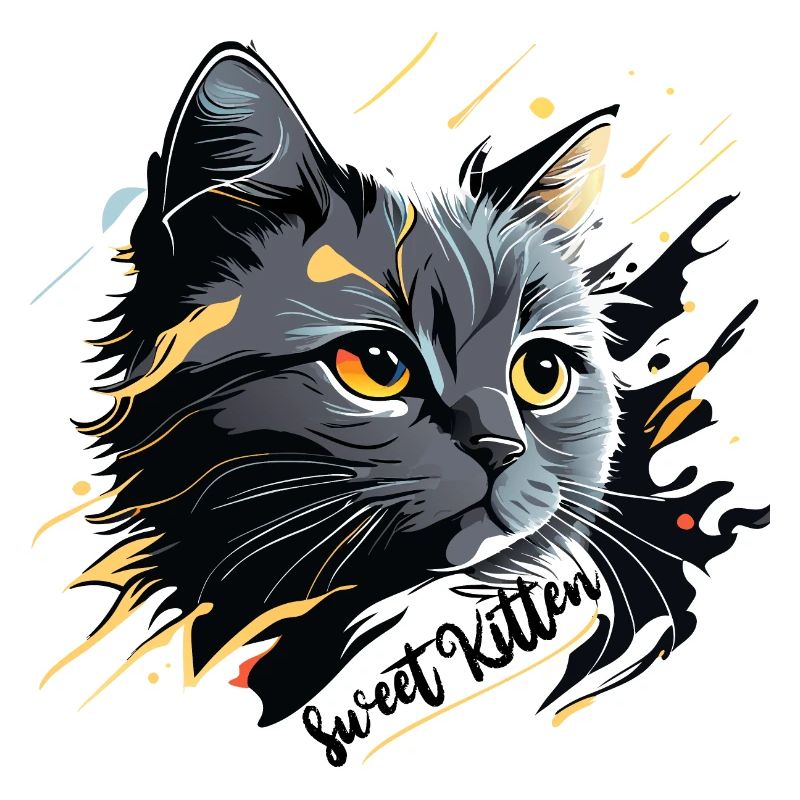 gray kitten, cat