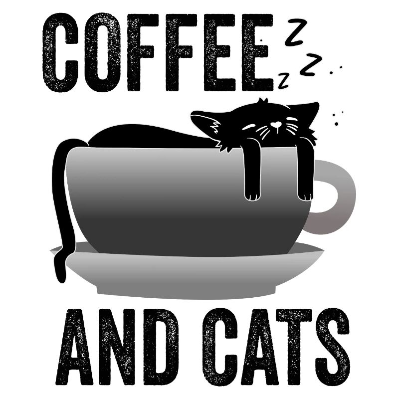Chat et café drôle - café et chats